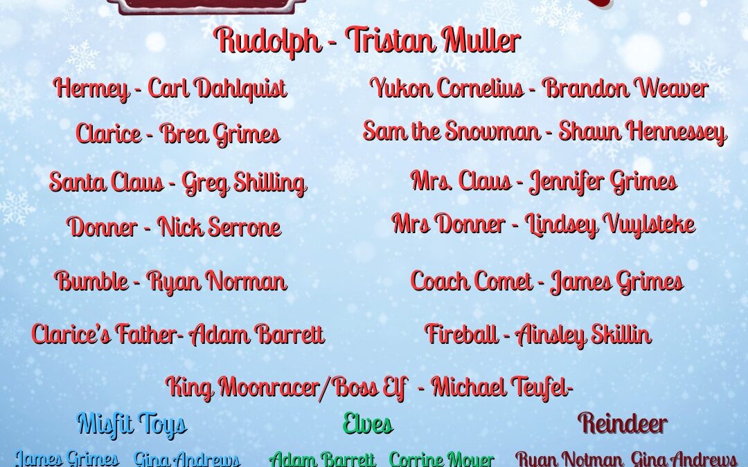 Cast Announced for Rudolph the Red-Nose Reindeer